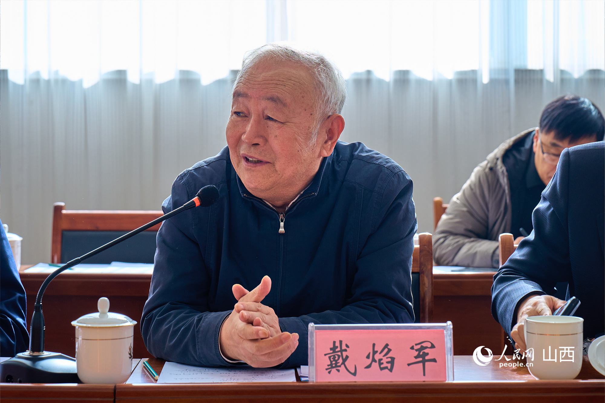 中央党校(国家行政学院)党建教研部原副主任、教授戴焰军。人民网 张超宁摄