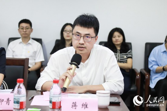 福州市人大代表、瑞科医药健康产业园负责人蒋维。