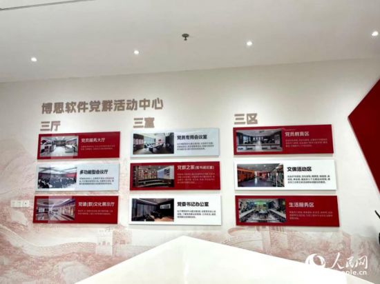 博思软件党群活动中心。人民网记者 陈蓝燕摄
